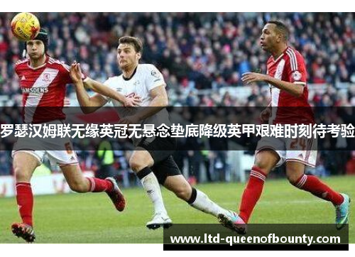 罗瑟汉姆联无缘英冠无悬念垫底降级英甲艰难时刻待考验 罗瑟汉姆联无缘英冠无悬念垫底降级英甲艰难时刻待考验